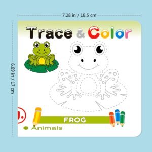 10-Piece Trace & Color Early Learning Workbook Set