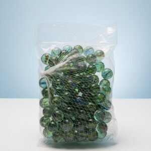 100-Piece Assorted Glass Marble Set – Classic Kids’ Toy & Decorative Gems